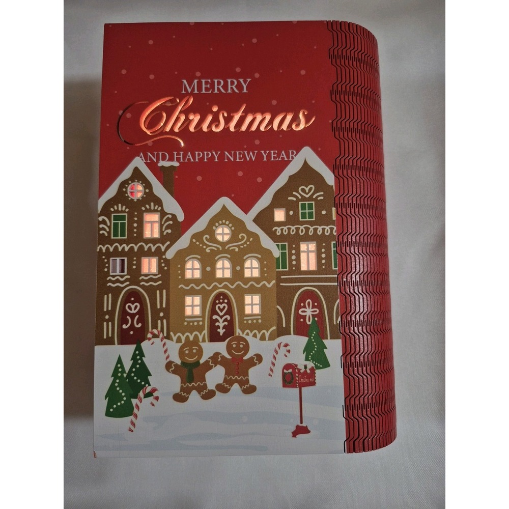Christmas Decorative Book Shaped Box Lighted (L1868-1869)
